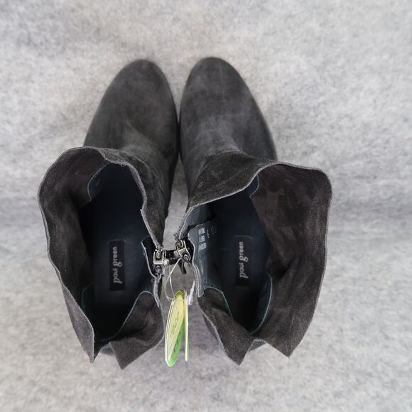 Paul Green Shoe Women 8.5 Bootie Classic Fashion Block Heel Leather Nicole Black - Picture 7 of 16